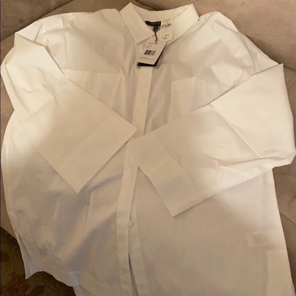 White button down blouse